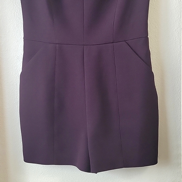 Ted Baker London Nuada elegant romper in rich purple, jeweled neckline size 2 - Picture 6 of 16